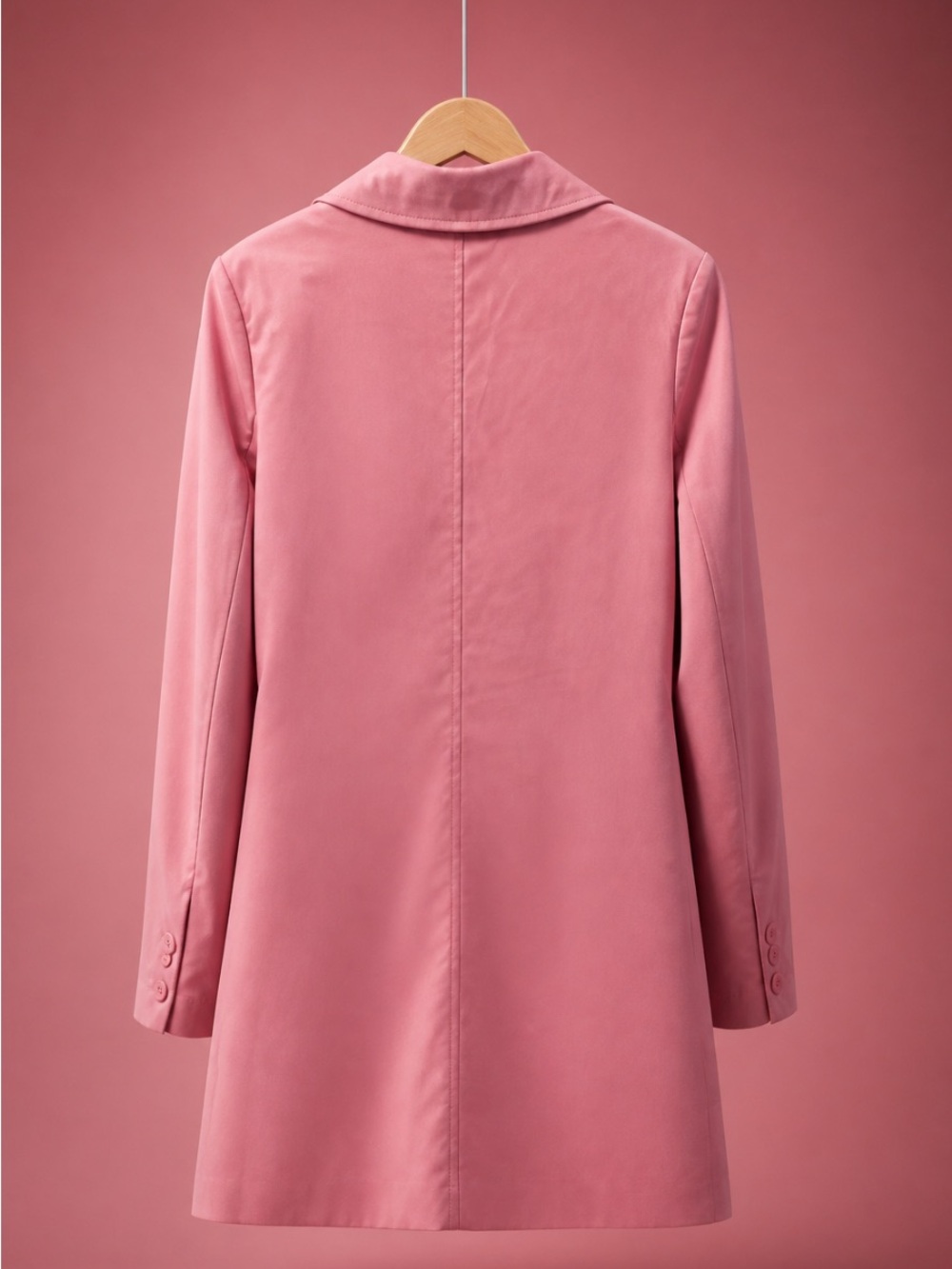 Windsor Pink Faux Leather Blazer - Picture 3 of 6